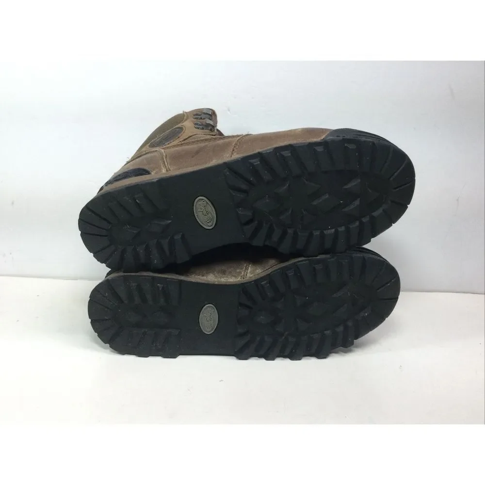 Vasque Alpha Mens Size 6.5 Hiking Boots 7429 Brown Leather / Nylon Lace Up Trail